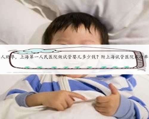 上海帮人助孕，上海第一人民医院做试管婴儿多少钱？附上海试管医院成功率详