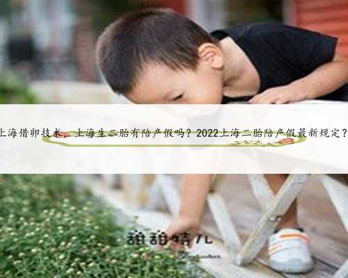 上海借卵技术，上海生二胎有陪产假吗？2022上海二胎陪产假最新规定？
