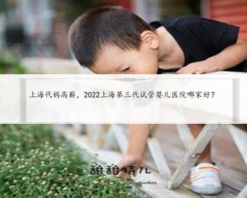 上海代妈高薪，2022上海第三代试管婴儿医院哪家好？
