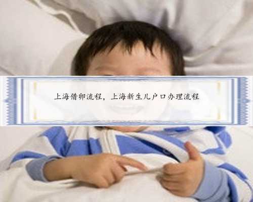 上海借卵流程，上海新生儿户口办理流程