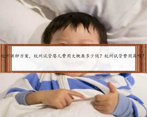 杭州供卵方案，杭州试管婴儿费用大概要多少钱？杭州试管费用高吗？