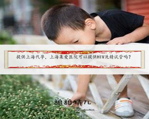 提供上海代孕，上海集爱医院可以提供HIV洗精试管吗？