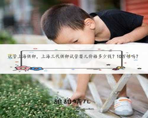 试管上海供卵，上海三代供卵试管婴儿价格多少钱？10万够吗？