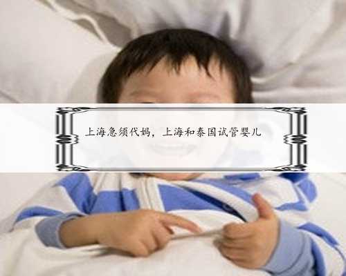 上海急须代妈，上海和泰国试管婴儿